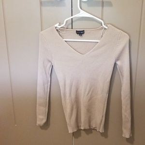 Tan ribbed sweater